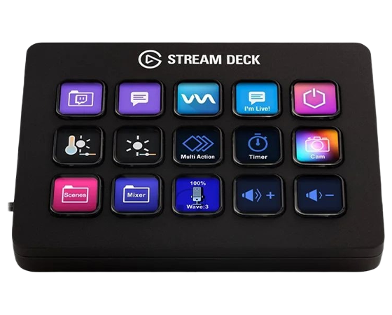 Elgato Stream Deck MK.2  ブラック 15ボタン Elgato Stream Deck MK.2: Full-Size USB Keypad - Black