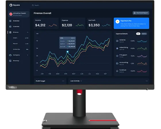 ThinkVision 21.5 inch IPS FHD 60Hz Monitor - T22i-30 | 63B0MAR6UZ