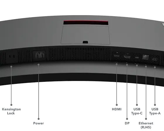 ThinkVision T34w-30 Very Bottom View