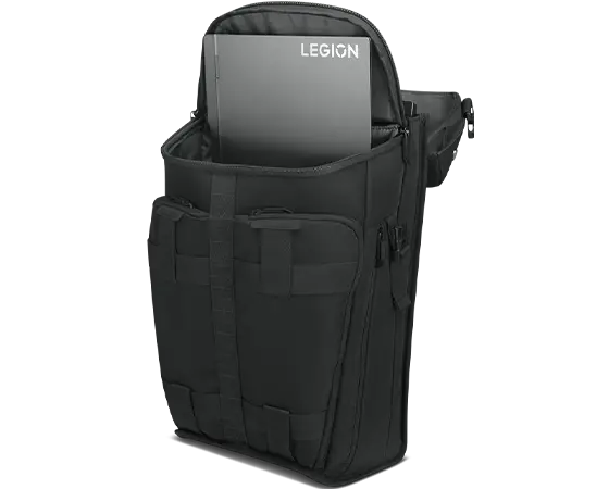 active laptop backpack Convertible 45L in Jet Black It features two organized main compartments with a padded section for laptops with a screen diagonal of up to approximately 33 cm (13 inches) Lenovo - Legion Active Gaming