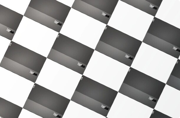 Lenovo ThinkBook's laid out to look like a checkered race flag