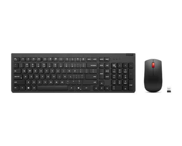 Lenovo エッセンシャル ワイヤレス キーボード&マウス 2 - 英語