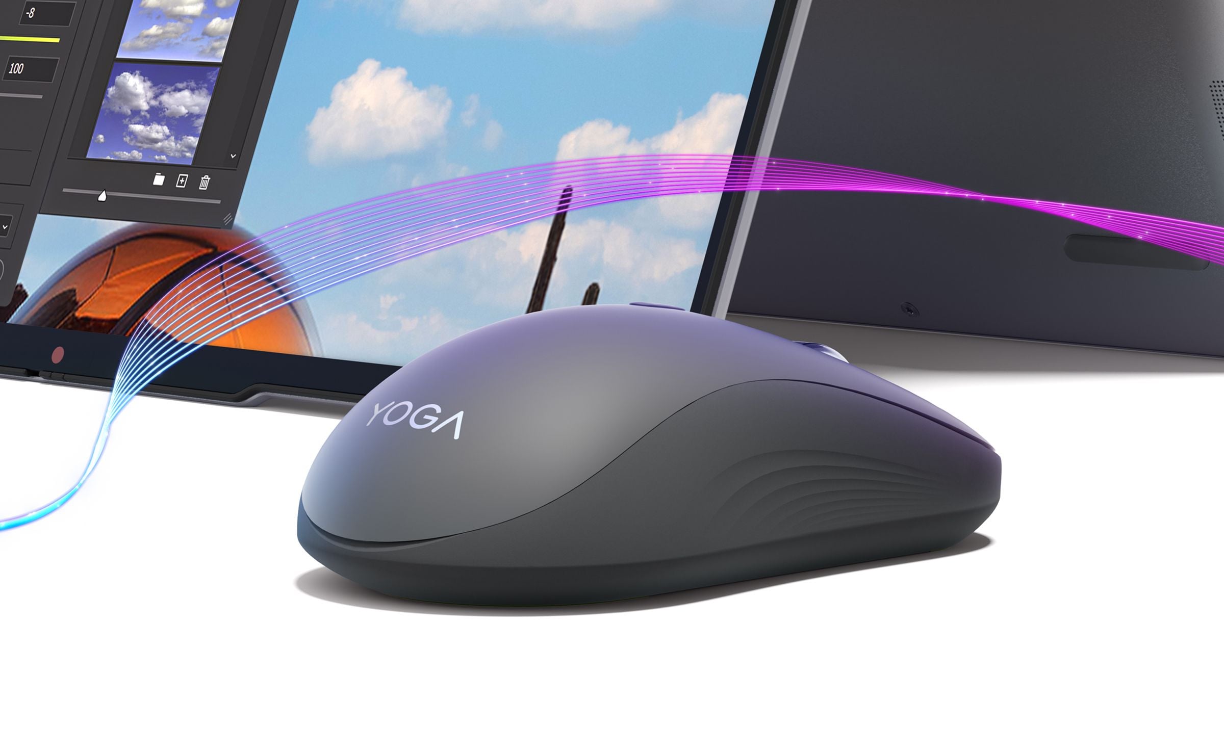 עכבר אלחוטי שקט Yoga Bluetooth מבית Lenovo