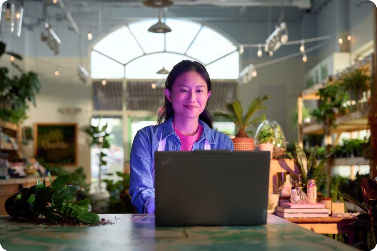 Woman on laptop