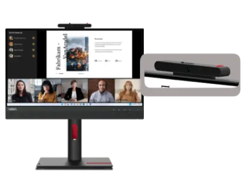 ThinkCentre Tiny-In-One (TIO) 22 Gen 5 with 1080P RGB webcam