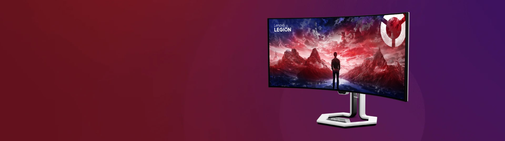 Legion Pro 34WD-10  Monitor Front Facing Right Position