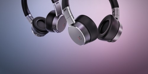 A ThinkPad X1 Active Noise Cancellation Headphones are featured on a background.