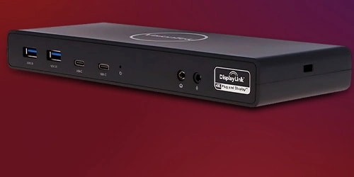 A Lenovo USB-C Mini Dock on a background.