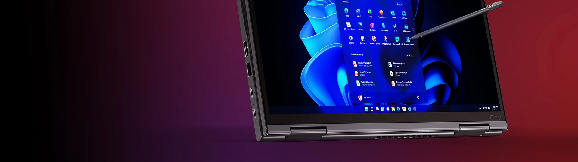 A Lenovo ThinkPad X1 Yoga
