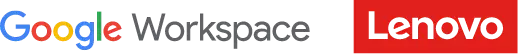 Google Worspace et le logo Lenovo