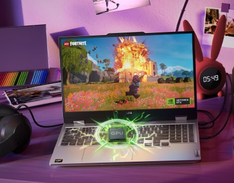 Highlights GPU performance delivering high-fidelity gameplay in popular titles.