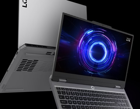Highlights LOQ 15IRX10’s clean chassis design with high airflow and subtle branding.