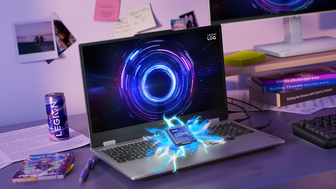 Highlights Intel Core performance driving immersive experiences on the LOQ 15IRX10.