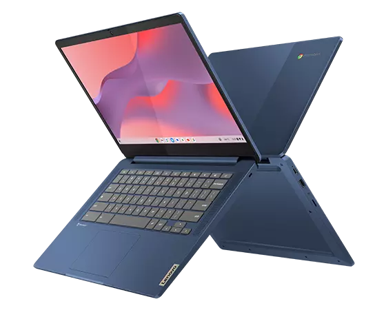 Lenovo IdeaPad Slim 3 Chromebook facing left & right side