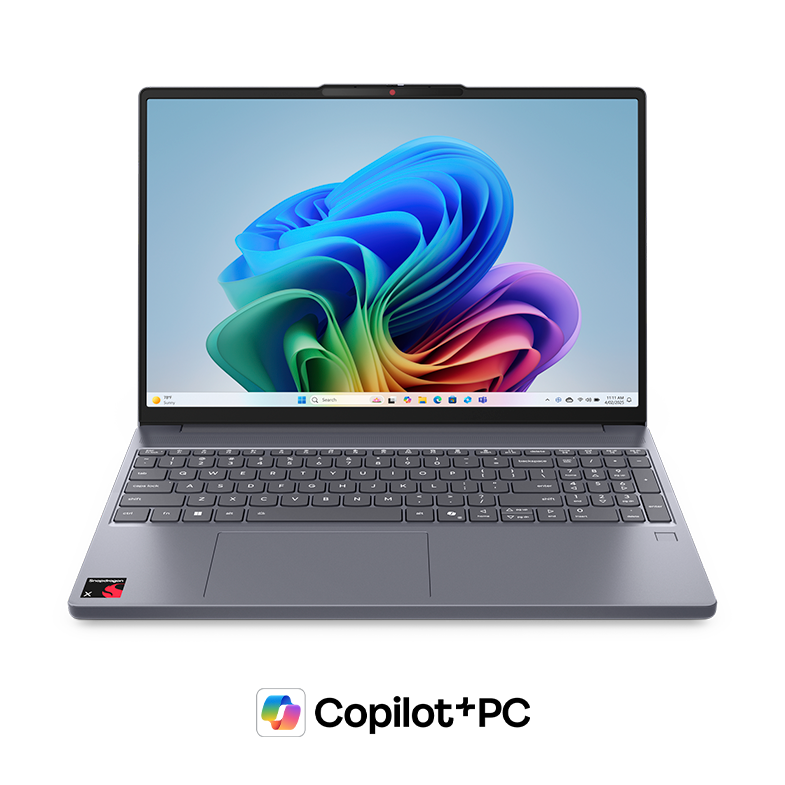 Lenovo - IdeaPad Slim 3x - Copilot+ PC - 15.3" 2k Touchscreen Laptop - Snapdragon X X1-26-100 2025 - 16GB Memory - 256GB SSD - Luna Grey - image 5