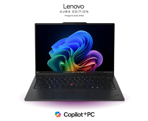 Le Lenovo ThinkPad X1 Carbon Gen 13 Aura Edition est un ordinateur haut de gamme doté d'une intelligence artificielle, fonctionnant sous Windows 11 Pro et équipé d'un processeur Intel Core Ultra dépassant les 40 TOPS.