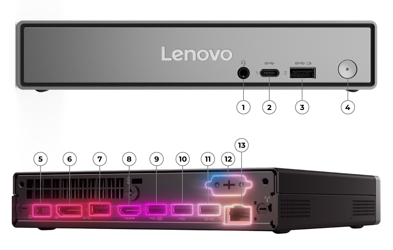 ThinkCentre Neo 50q Gen 7 (Intel) | Kompakter KI-Desktop für