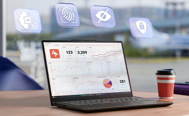 ThinkShield layers help protect data from startup to sign-in on the Lenovo ThinkPad E14 Gen 8 (14" AMD) laptop.