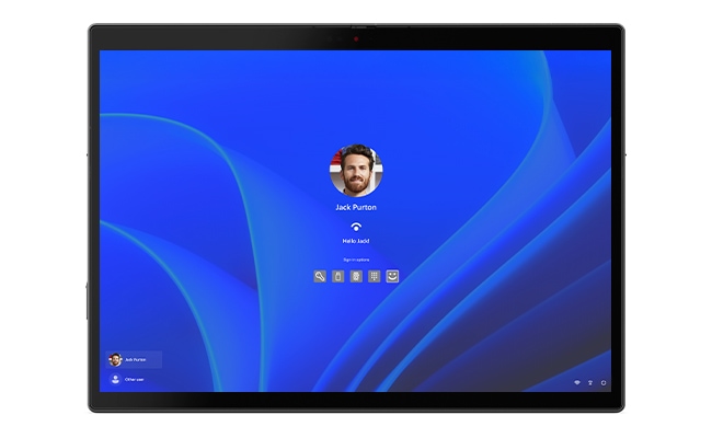 The detached display of the Lenovo ThinkPad X13 Detachable (13” Intel).