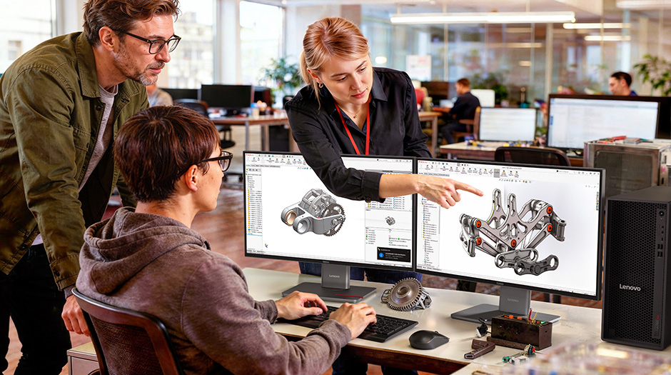 Master complex design workflows on the Lenovo ThinkStation P4 (AMD) Tower Workstation.