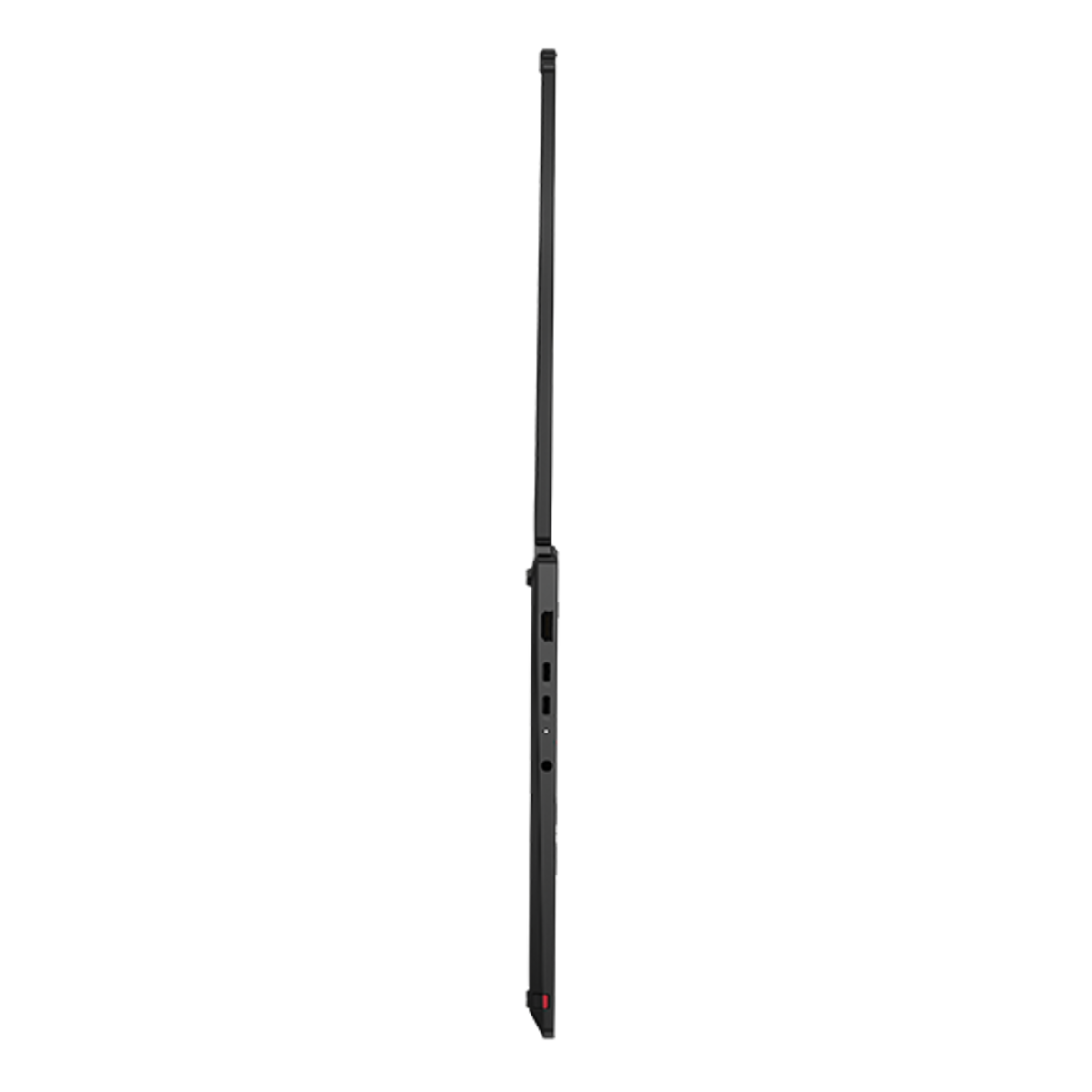 Slim profile on the Lenovo ThinkPad T14s 2-in-1 Gen 2 (14″ Intel) laptop open 180 degrees.