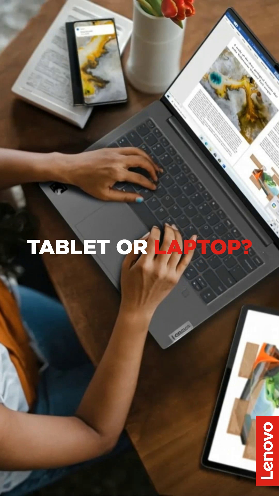 Tablet versus laptop video