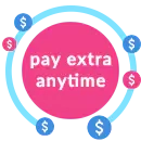 pay extra anytime