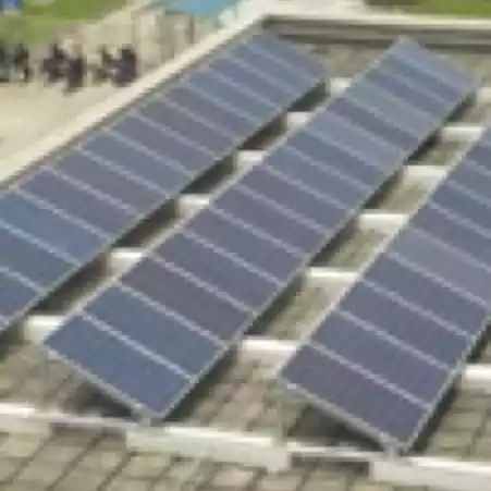 Rooftop solar panels in Shanghai
