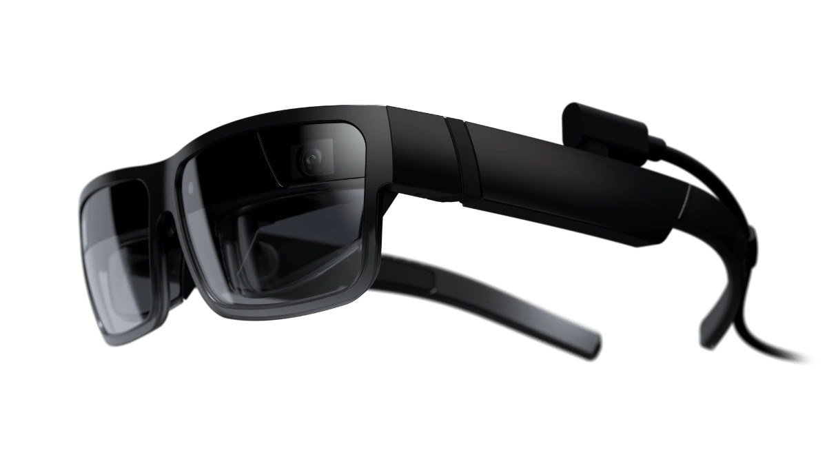 Lenovo ThinkReality A3 smart glasses – ¾ front-left side view