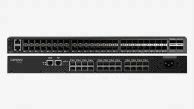 Lenovo Fibre Channel Switches - front facing 2 stack