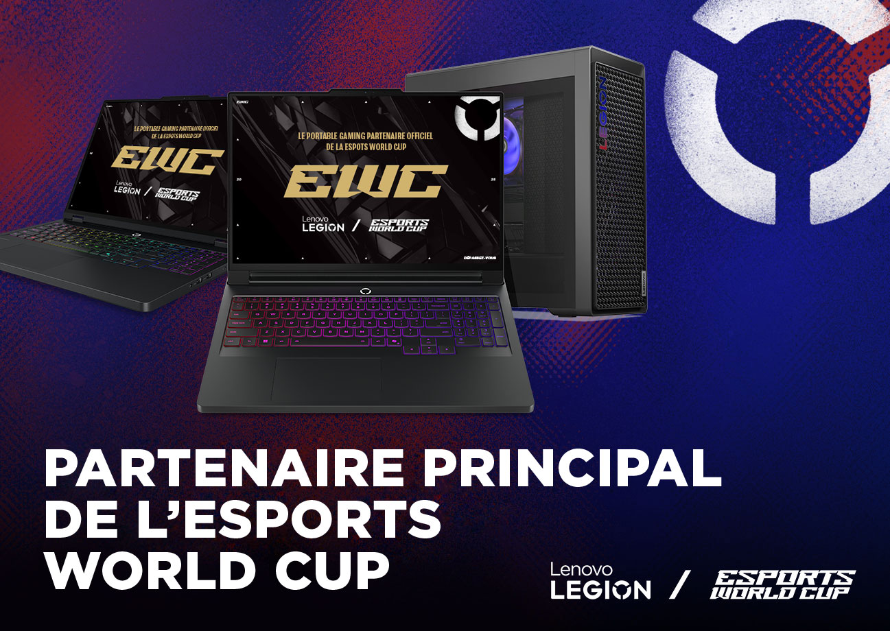 Lenovo Legion Laptops & Towers - The Official Gaming Laptop Partner of the Esports World Cup.