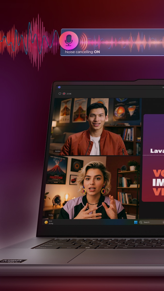 A stylus hovers over the Smart Note interface on a Lenovo Yoga laptop. 