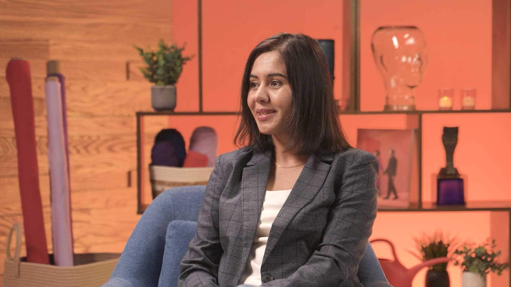 Pooja Sathe in the Lenovo Studio.