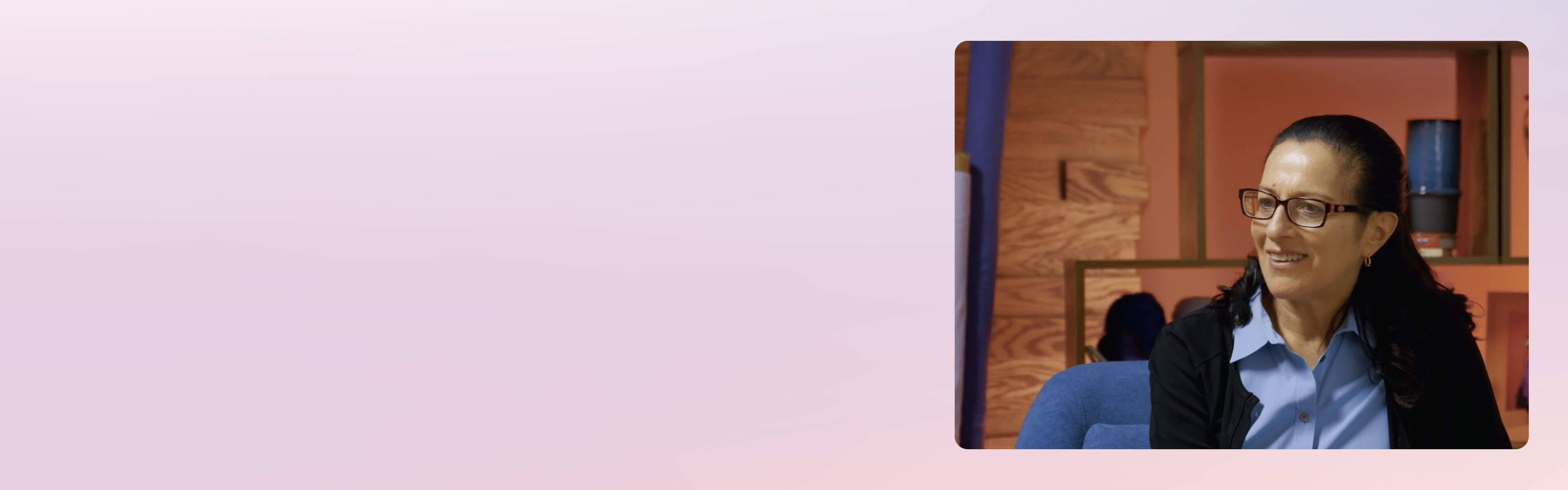 Patricia Wilkey in the Lenovo Studio.