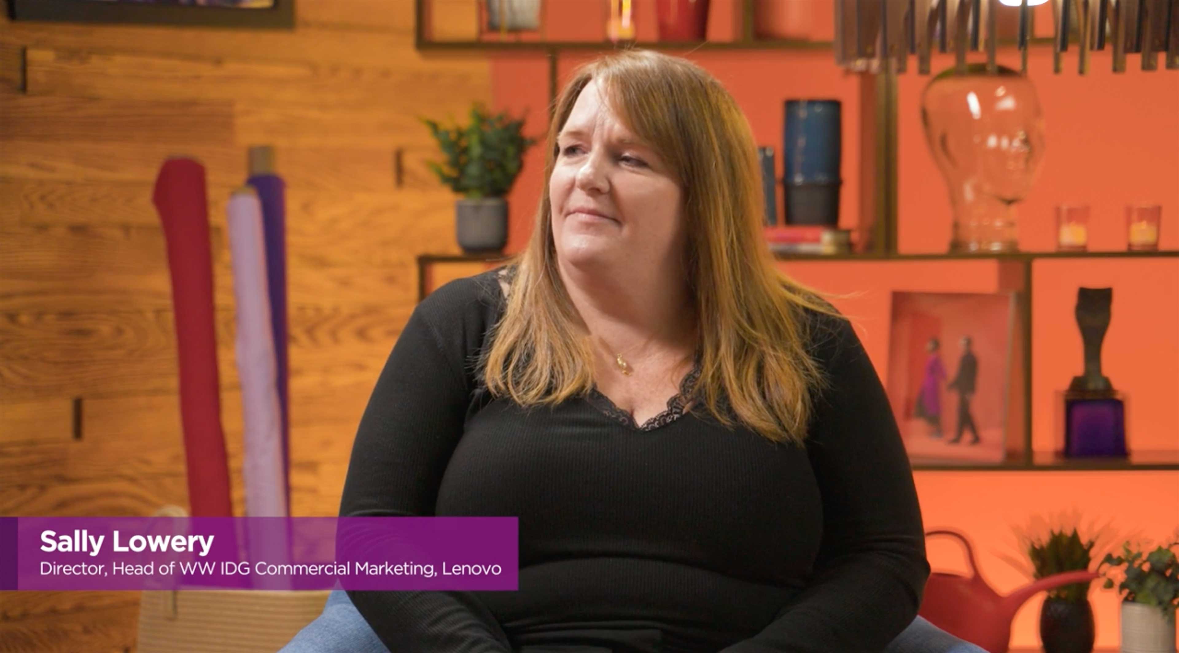 Sally Lowery in the Lenovo Studio.