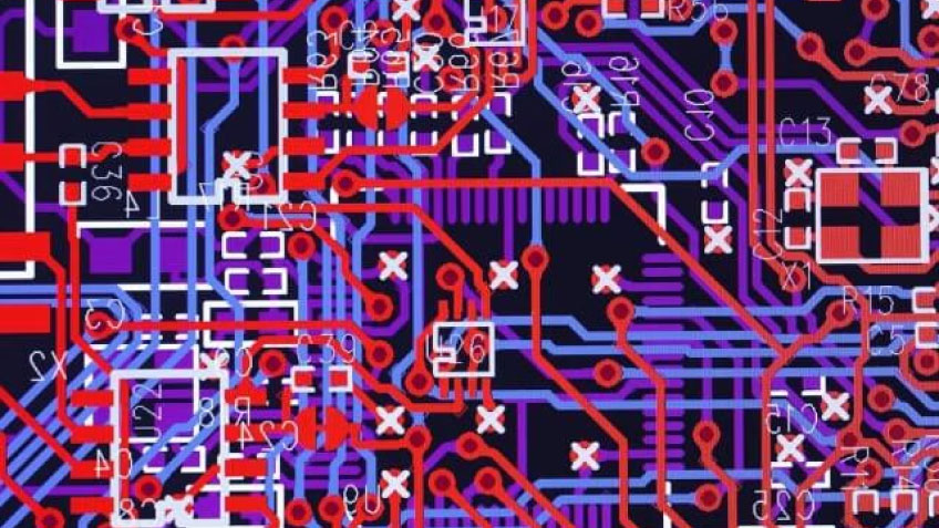 Close-up of electrical design