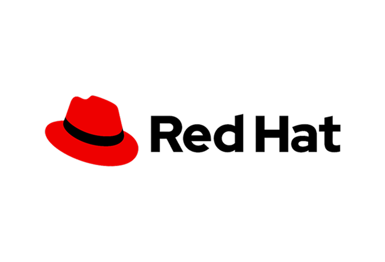 Red Hat logo.