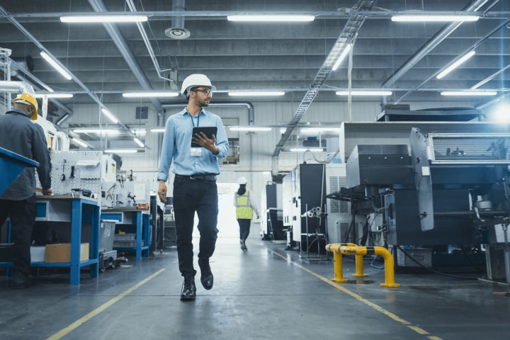 A high-tech manufacturing plant.