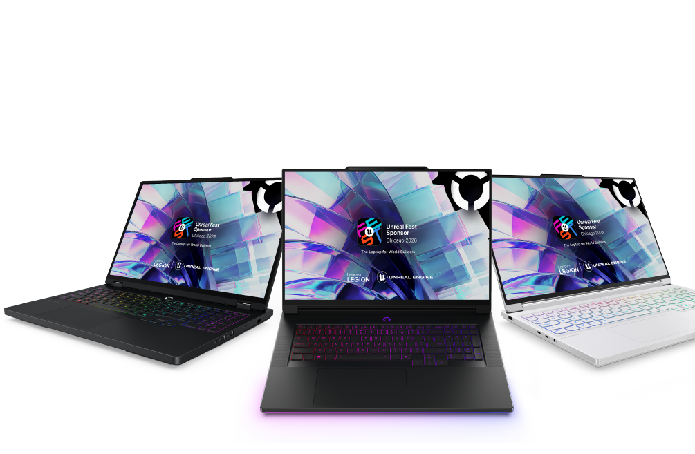 Lenovo Legion, den bärbara datorn för dig som bygger världar – officiell sponsor av Unreal FestChicago 2026.