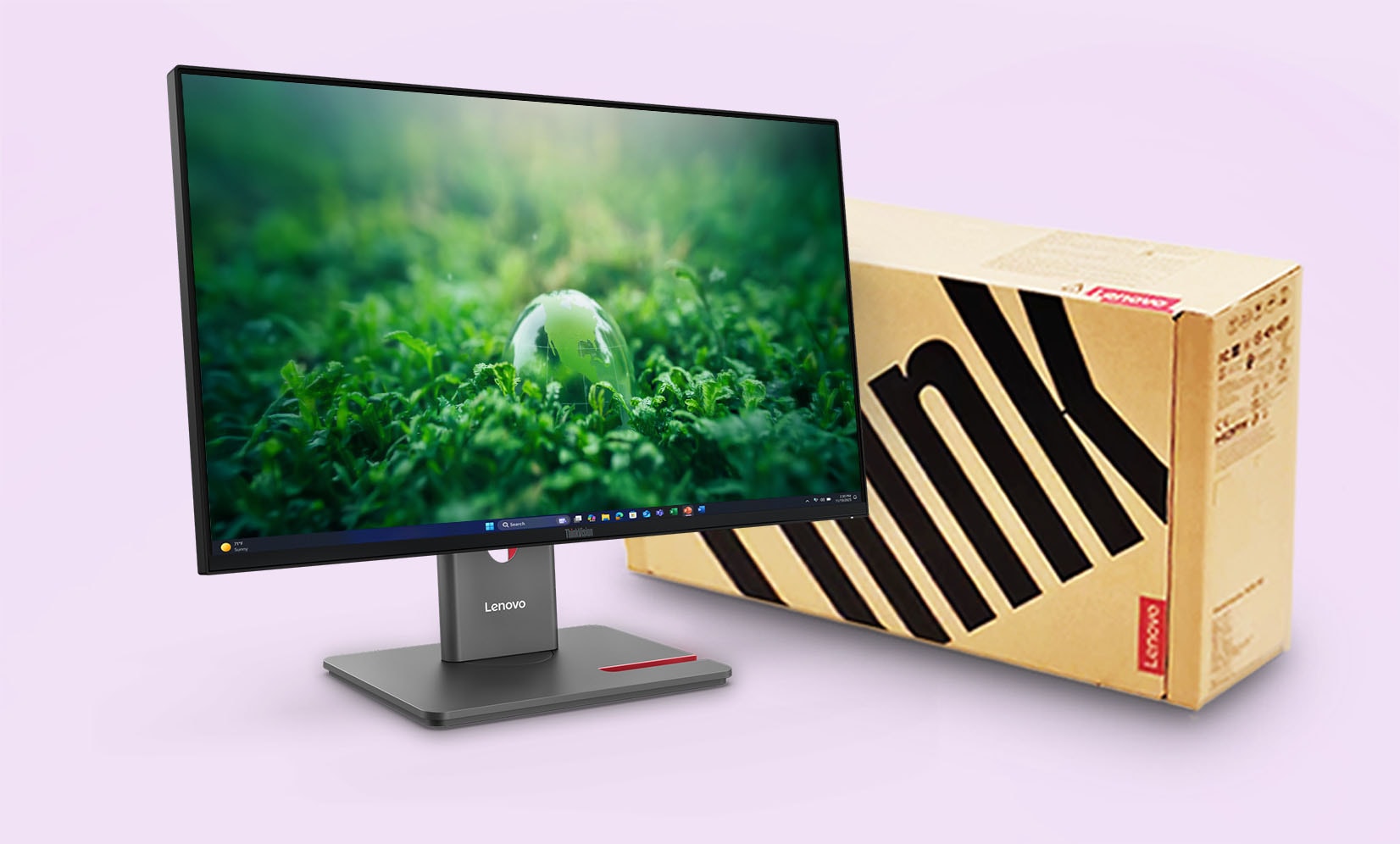 ThinkVision P24QD-40(23.8型/2560×1440/IPS/USB-C/高さ・縦回転