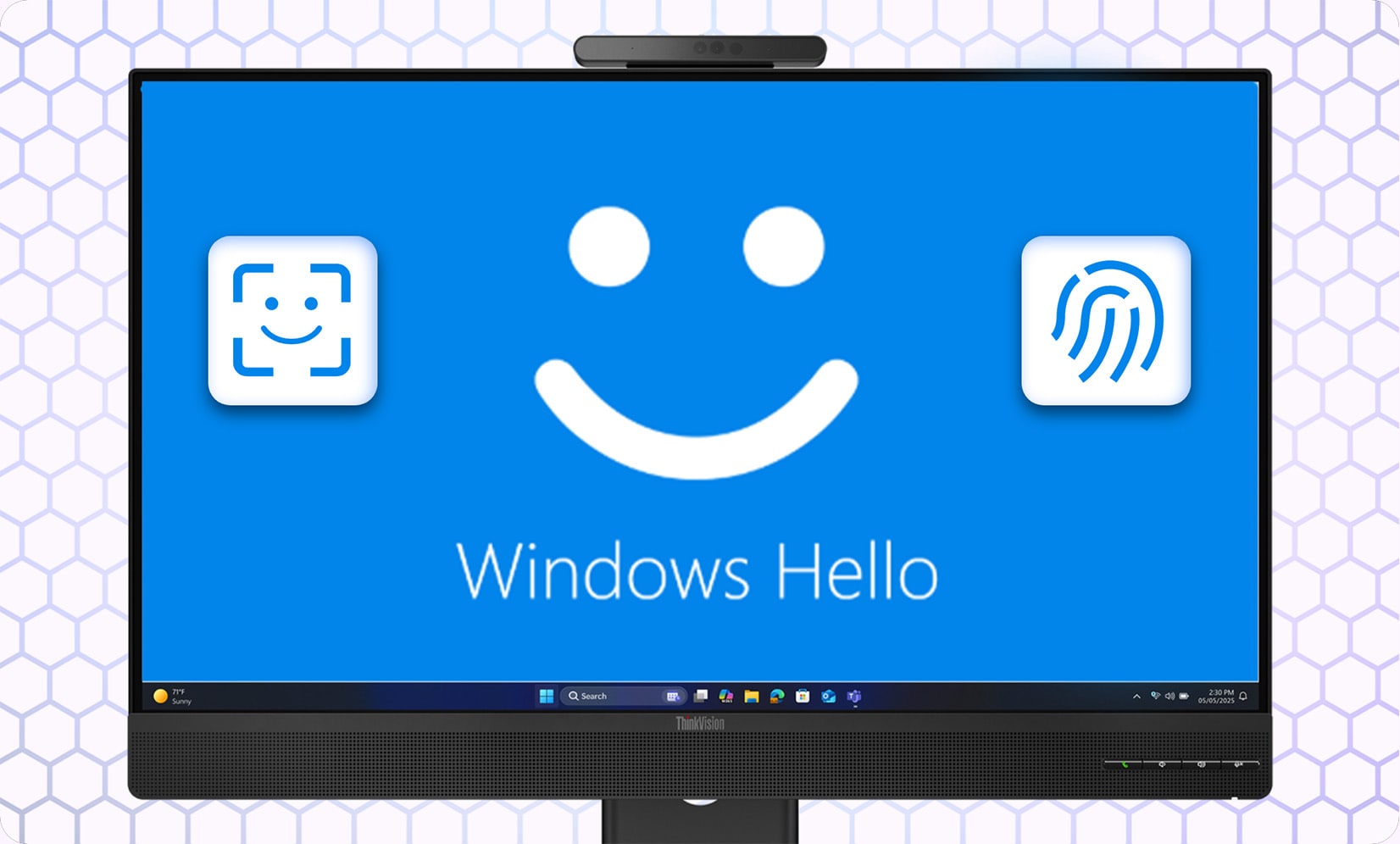 Écran Pc ThinkVision T24-4v FHD 23,8"