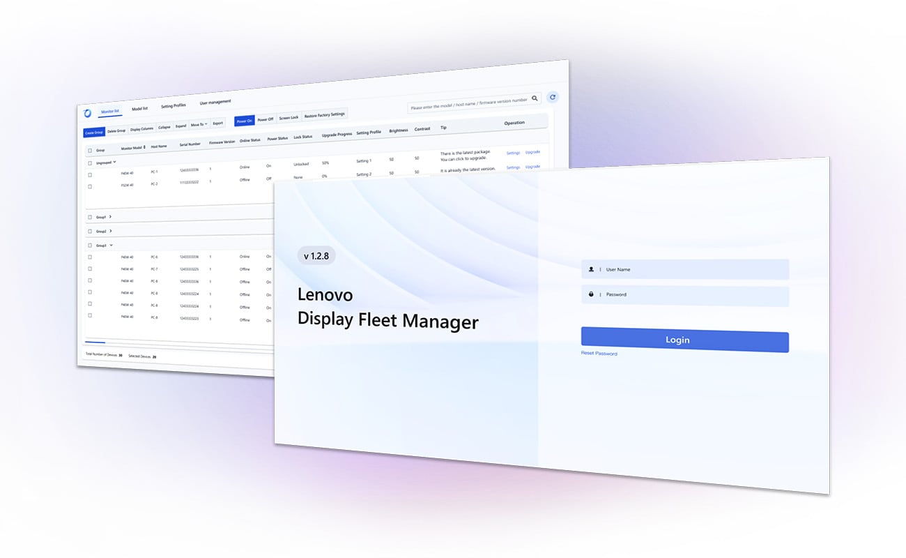 Lenovo Display Fleet Manager