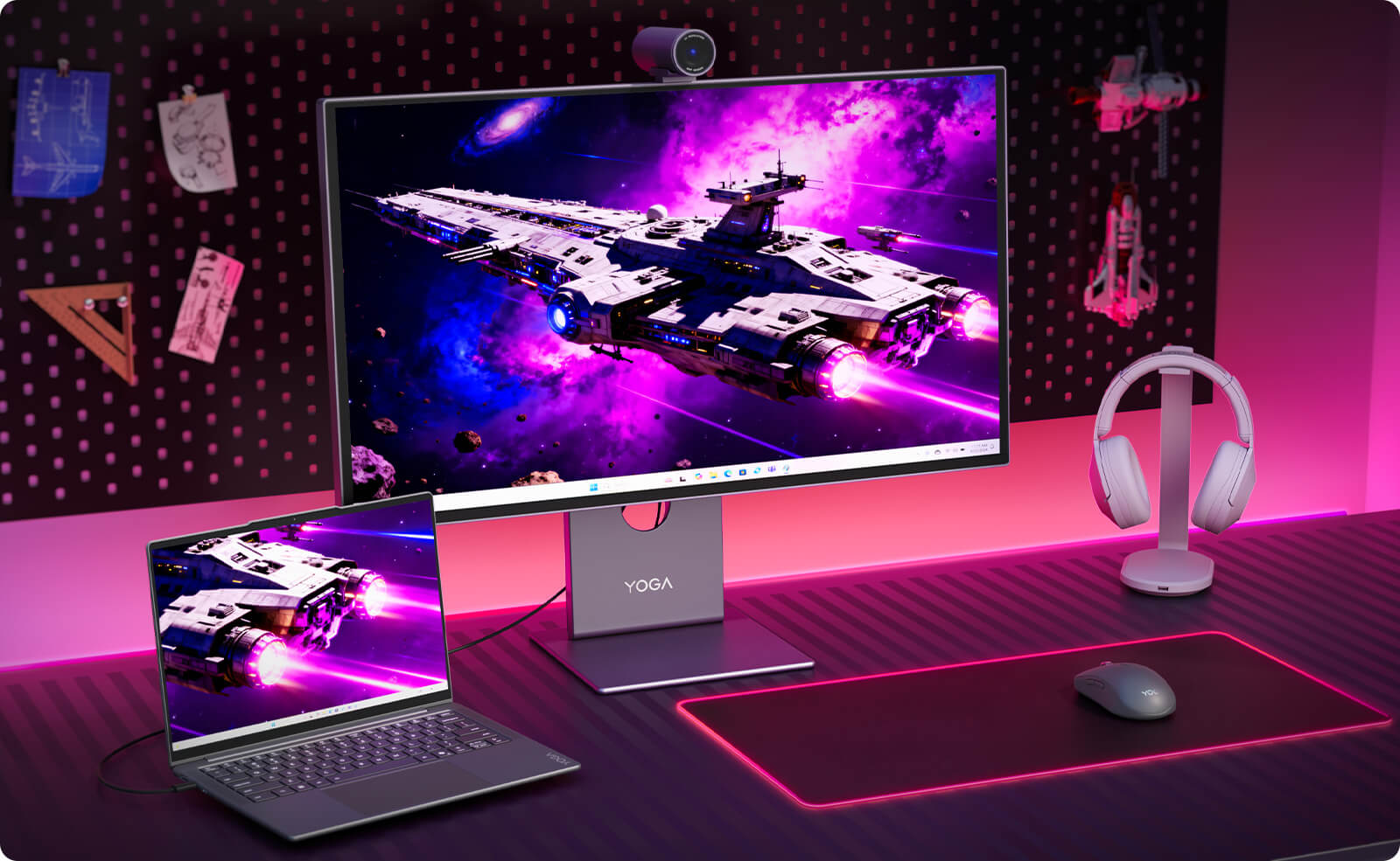 Lenovo Yoga Pro 27UD-10（26.5型/3840×2160/有機EL/120Hz/USB hub/4K