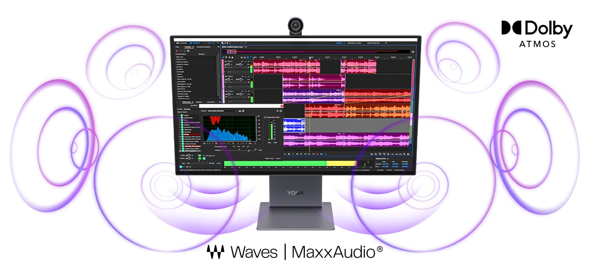 Sonido envolvente con certificación Dolby Atmos y Waves MaxxAudio