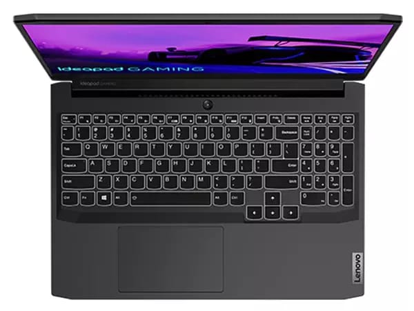 Laptop Lenovo IdeaPad Gaming 3i Gen 6 (Intel de 15 ”): vista desde arriba, con la tapa abierta