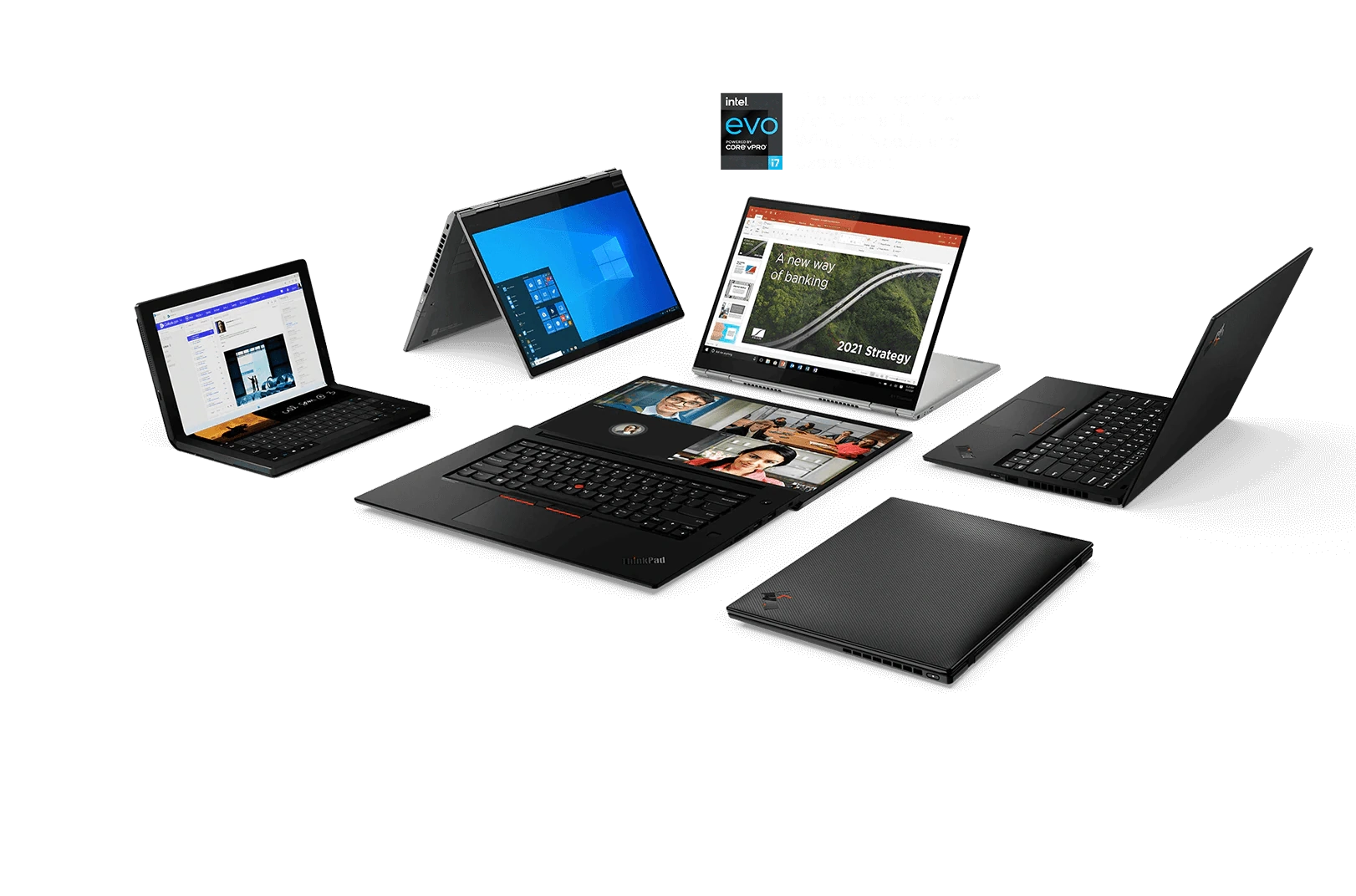 Two ThinkPad X1 Carbon laptops