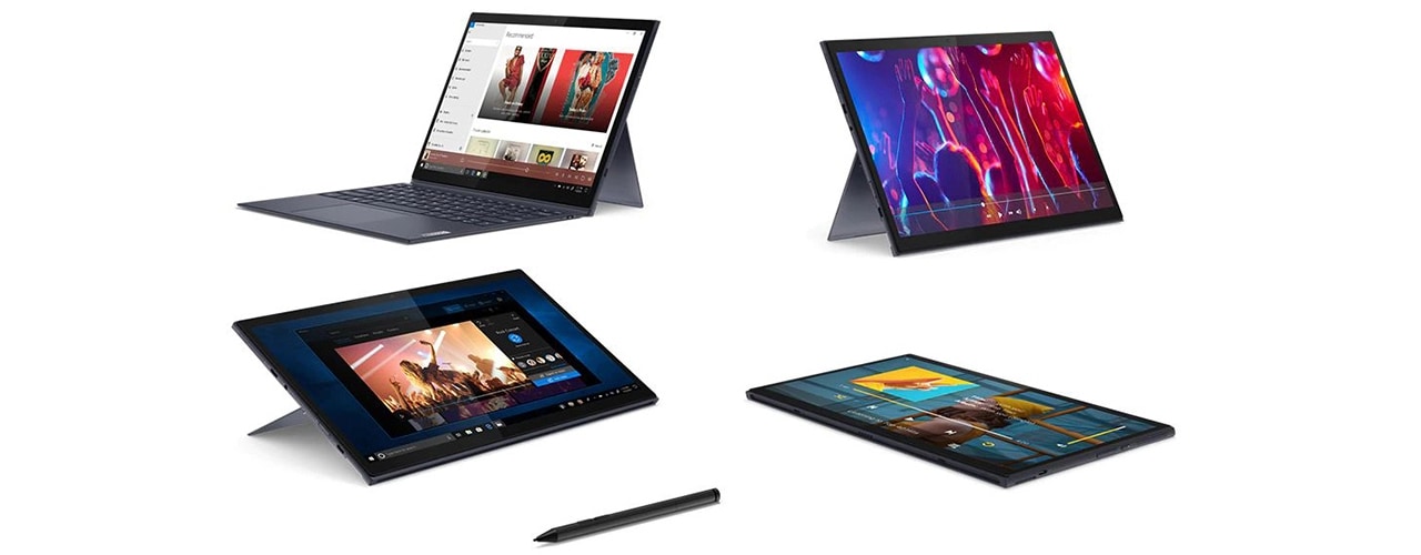 Yoga Duet 7i Gen 6 (13″ Intel) Slate Grey, unparalleled versatility in laptop mode or tablet mode, with digital pen