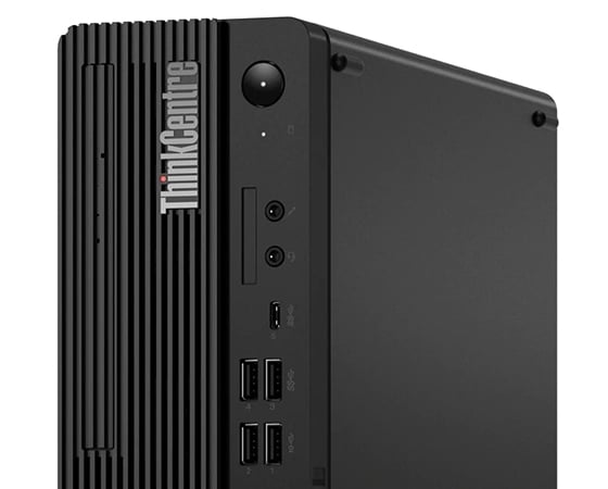 Lenovo ThinkCentre M80s close up of front ports