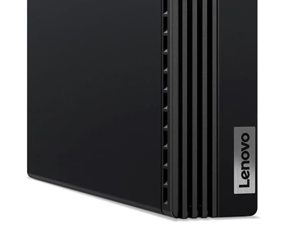 Lenovo ThinkCentre M80q close up of front lower panel