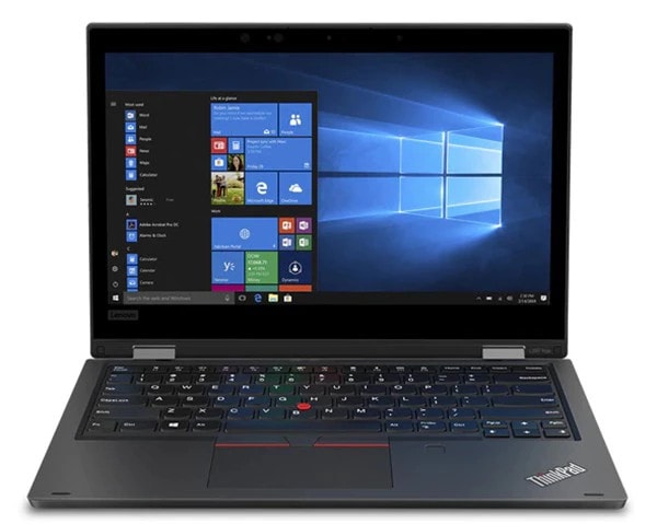 Lenovo ThinkPad L390 Yoga - Business 2-in-1 laptop open, revealing 13.3